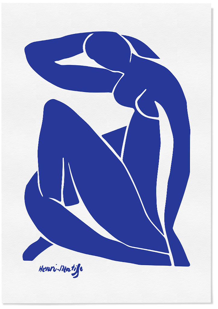 Henri Matisse Cut Out Art Print Set - Blue Nude