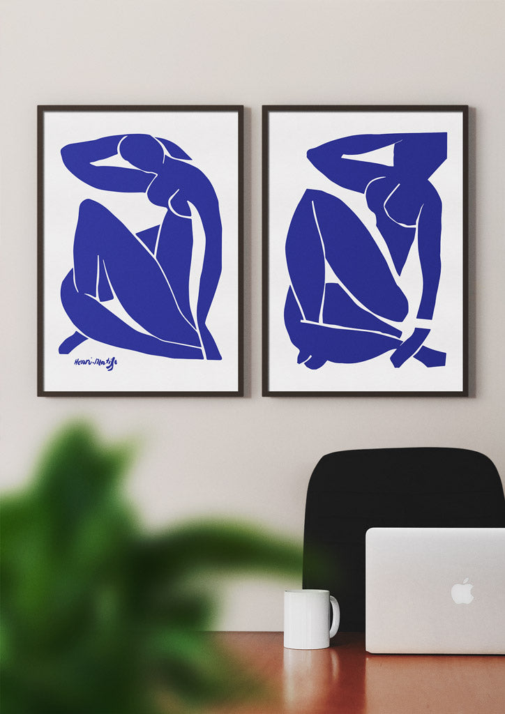 Henri Matisse Cut Out Art Print Set - Blue Nudes
