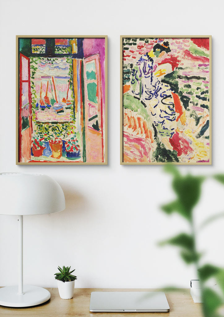 Henri Matisse Art Print Set - Open Window & La Japonaise