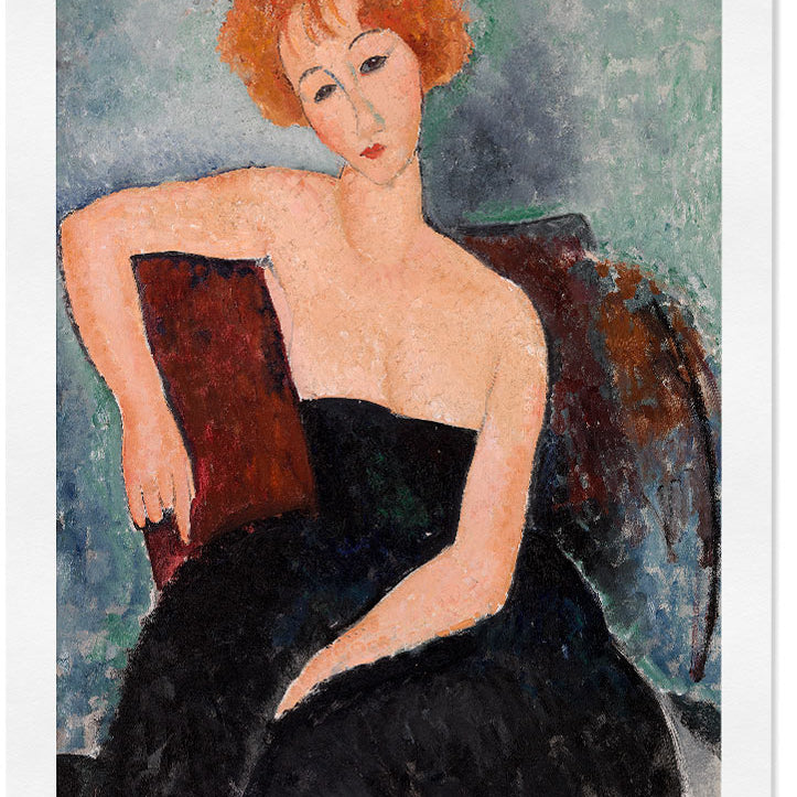 Amedeo Modigliani- Portrait of the Red-Headed Woman