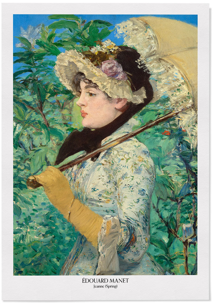 Édouard Manet painting Spring (Jeanne Demarsy)