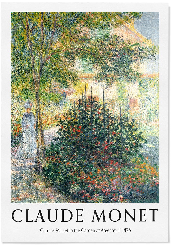 Camille Monet in the Garden in Argenteuil