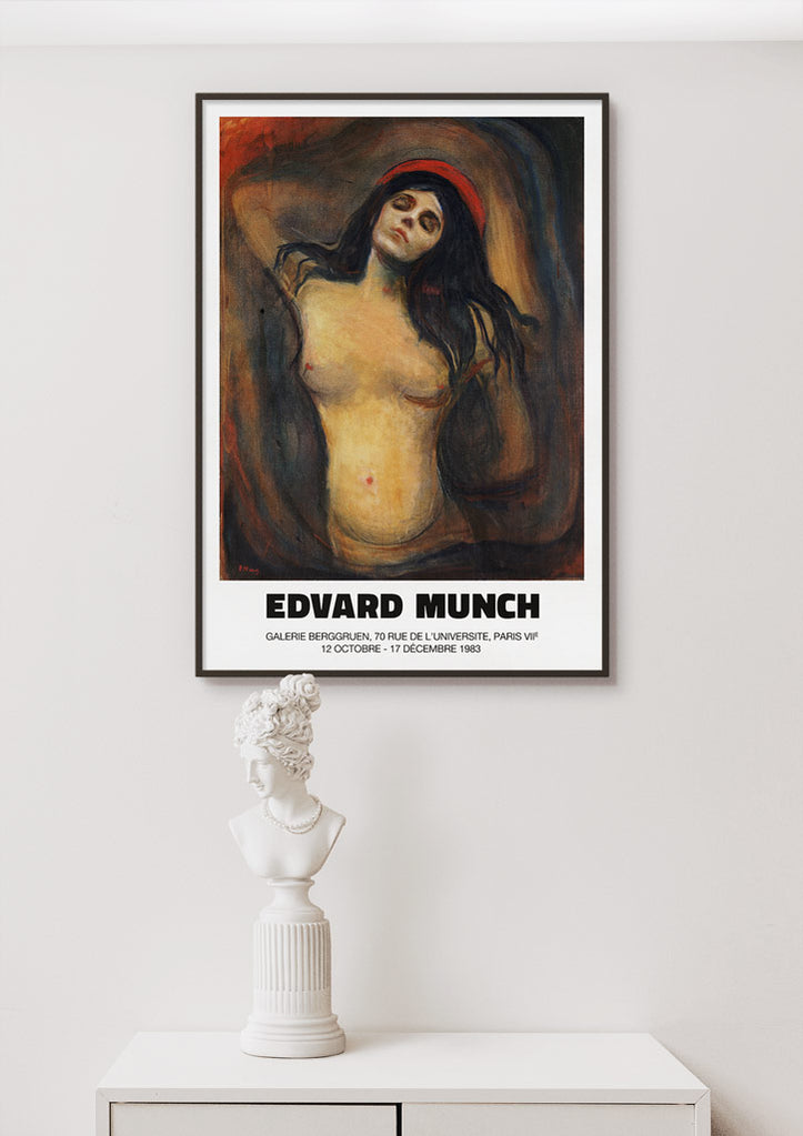 Edvard Munch Art Poster - Madonna