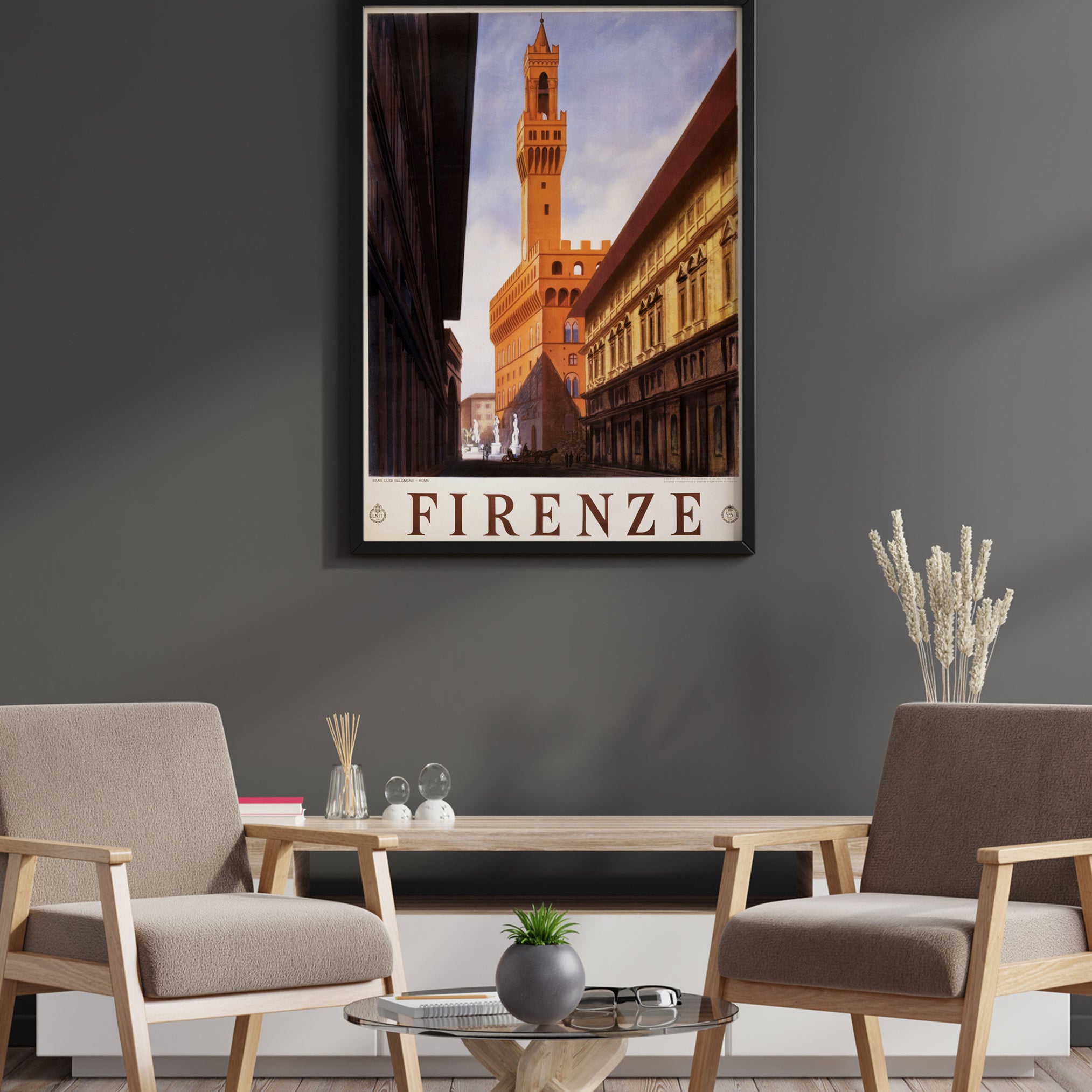 Firenze Vintage Travel Poster