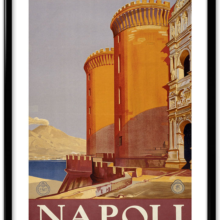 Vintage Napoli Travel Poster
