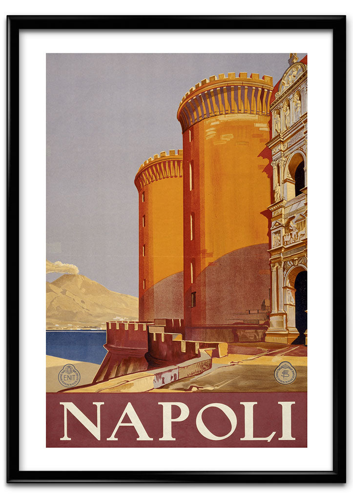 Vintage Napoli Travel Poster