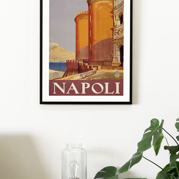 Vintage Napoli Travel Poster