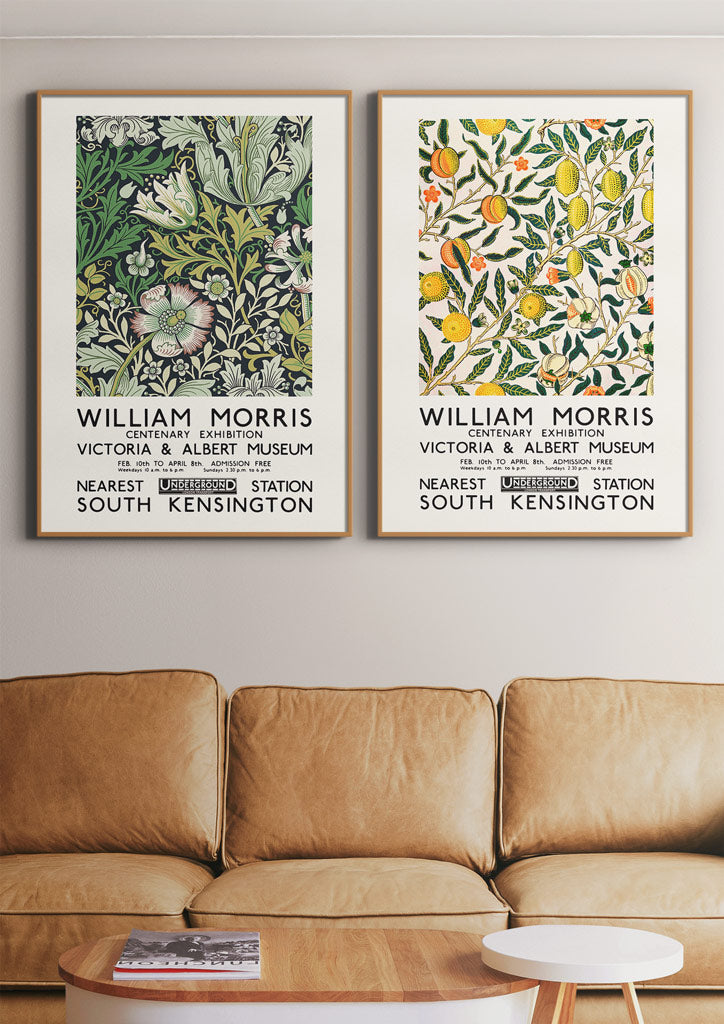 William Morris Poster Set | Compton and Citrus Fruit Illustration ...