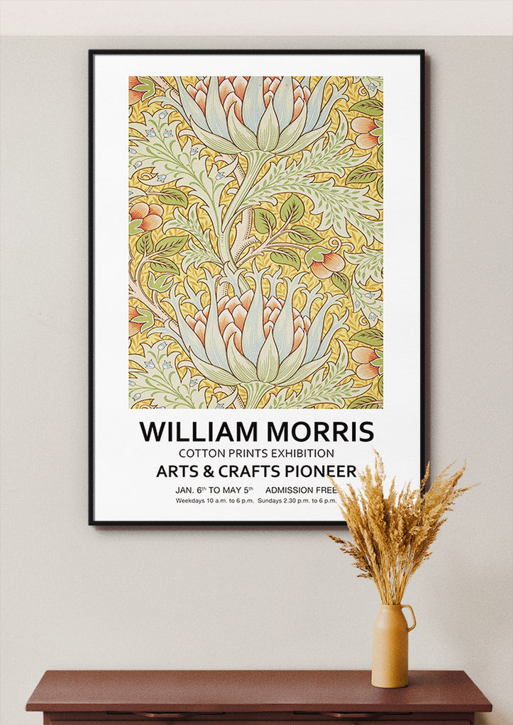 William Morris - Artichoke Exhibition Poster