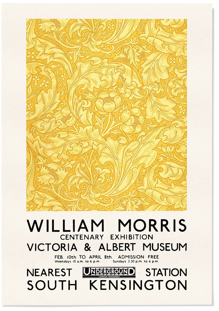 Bachelor's Button by William Morris - Exhibition Poster
