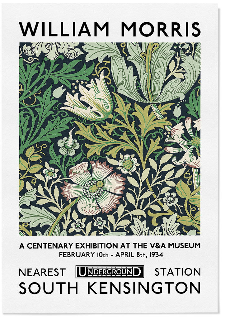 Compton Art Exhibition Poster by William Morris | Vintage Art