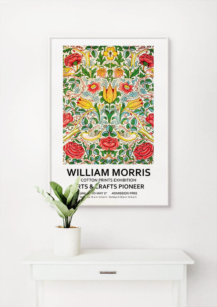 Roses by William Morris Exhibition Poster