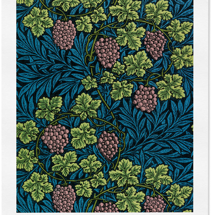 William Morris Vine floral art print